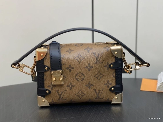 Affordable VUITTON LOUIS TRUNK PM-18×12.5×8cm SIDE 0709